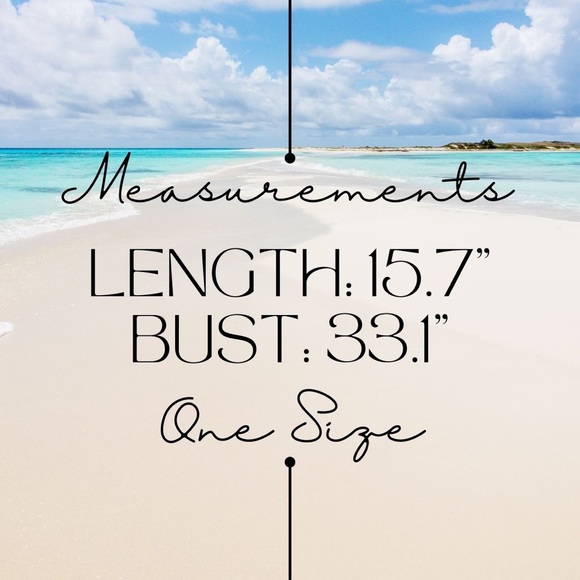 🌴NEW! Boho Fringe Hem Crochet Top OSFM - Picture 8 of 9